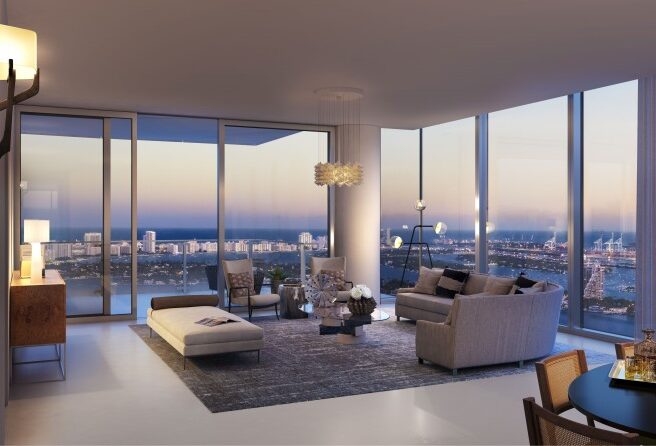 Nové apartmány priamo pri oceáne s výhľadom na Miami Beach