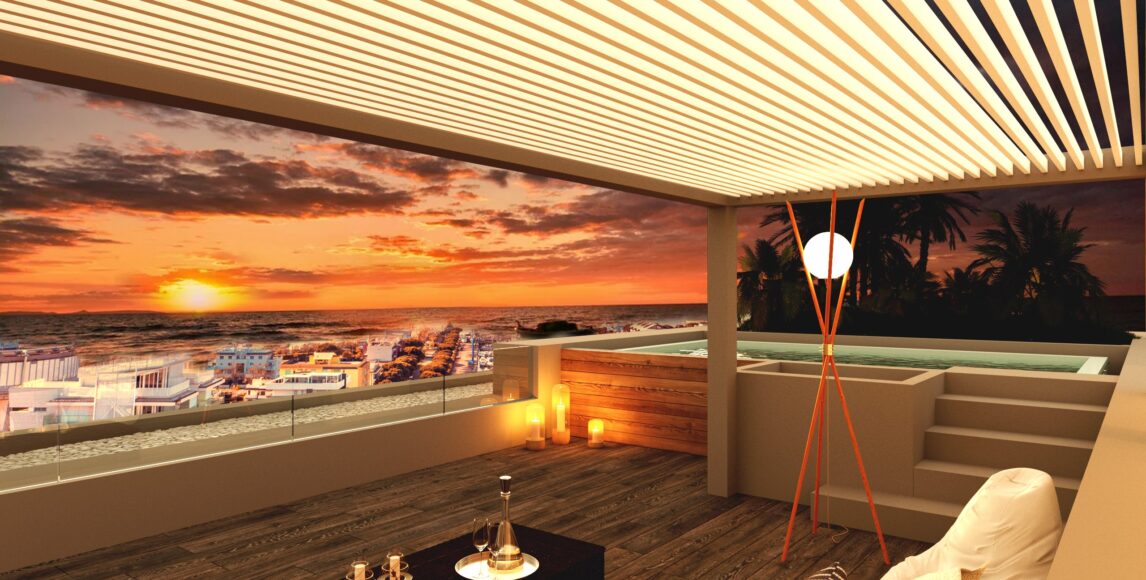 Exkluzívny apartmán s panoramatickými výhľadmi iba 200 metrov od pláže