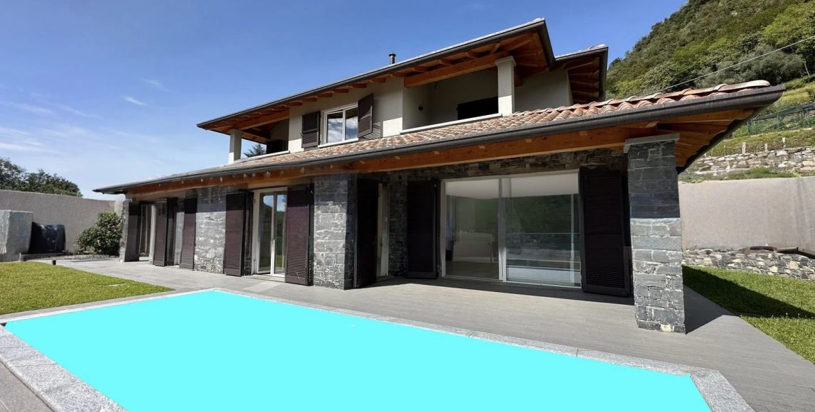 Luxusná vila s bazénom a krásnym výhľadom na jazero Como