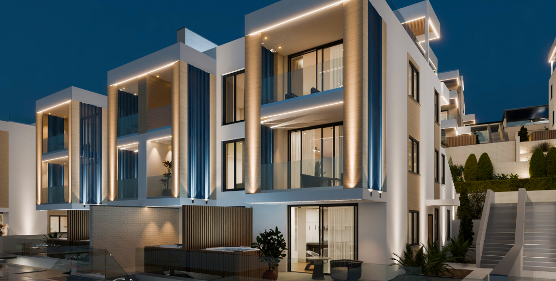 Moderné apartmány len 150 metrov od pláže s výhľadmi na more