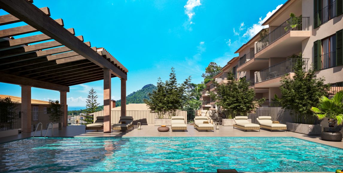 Nové apartmány kúsok od mora a golfu na Malorke