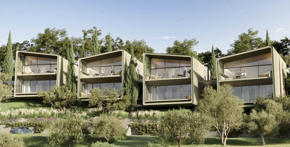 Apartmány na Garde pri golfe s výhľadom, ktorý berie dych