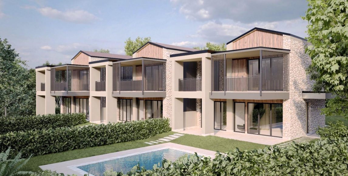 Nové štýlové vily s bazénom v tichej lokalite 10 minút od jazera Garda