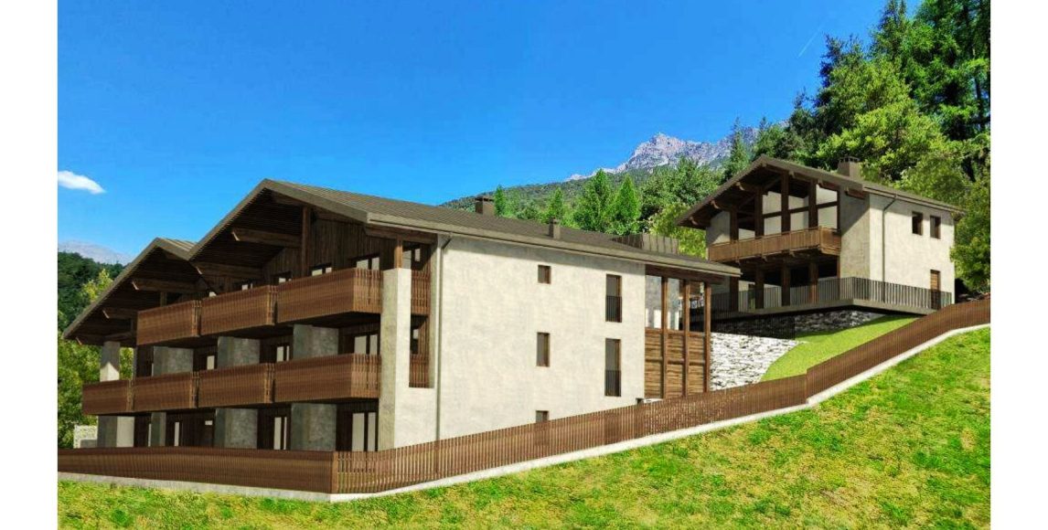 Moderné bývanie vo Fior d’Alpe s terasami a záhradami