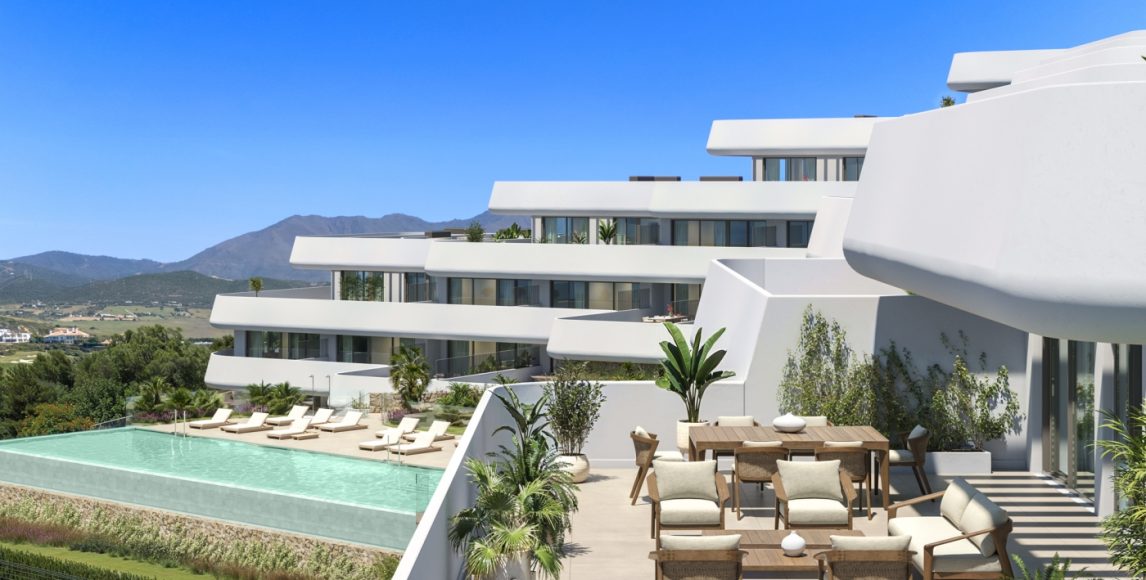 Exkluzívne apartmány s výhľadom na Stredozemné more a golf