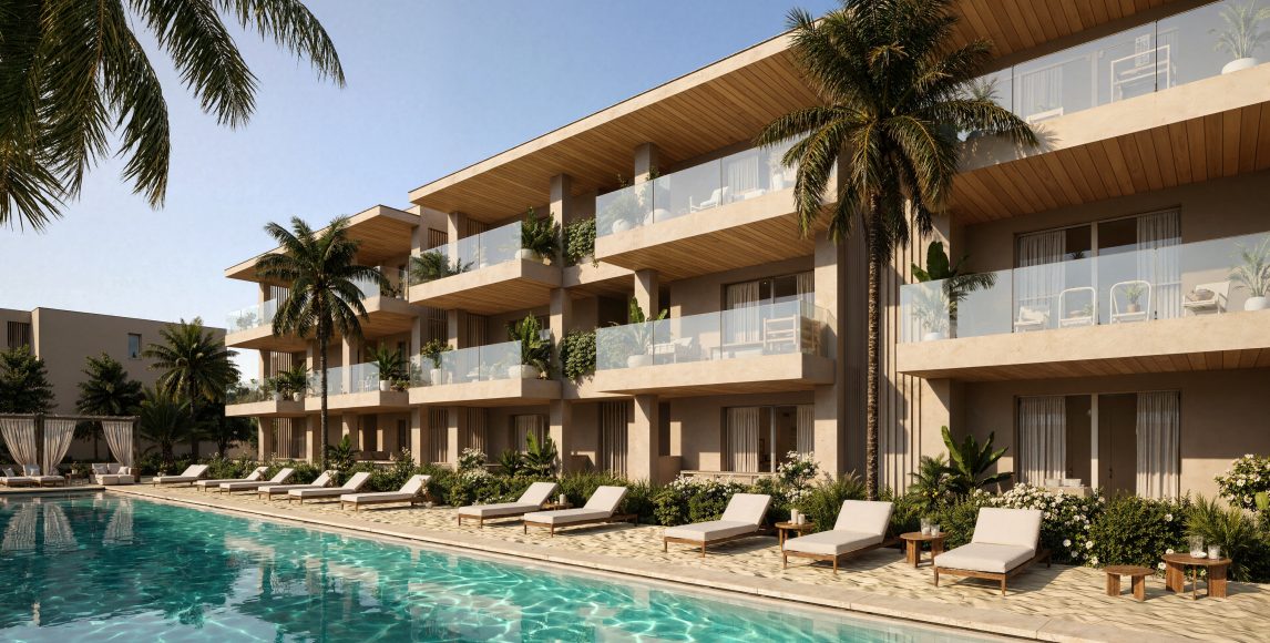 Apartmány pri mori v Lido di Jesolo, 550 metrov od pláže s vlastným bazénom